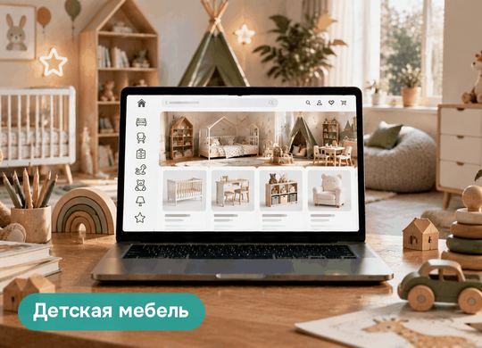 Обложка кейса: Разработка сайта по продаже детской мебели на Tilda